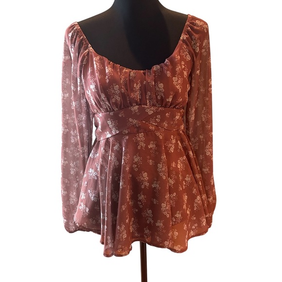 Altar’d State Mini Dress Boho floral | Size Small - Picture 5 of 6